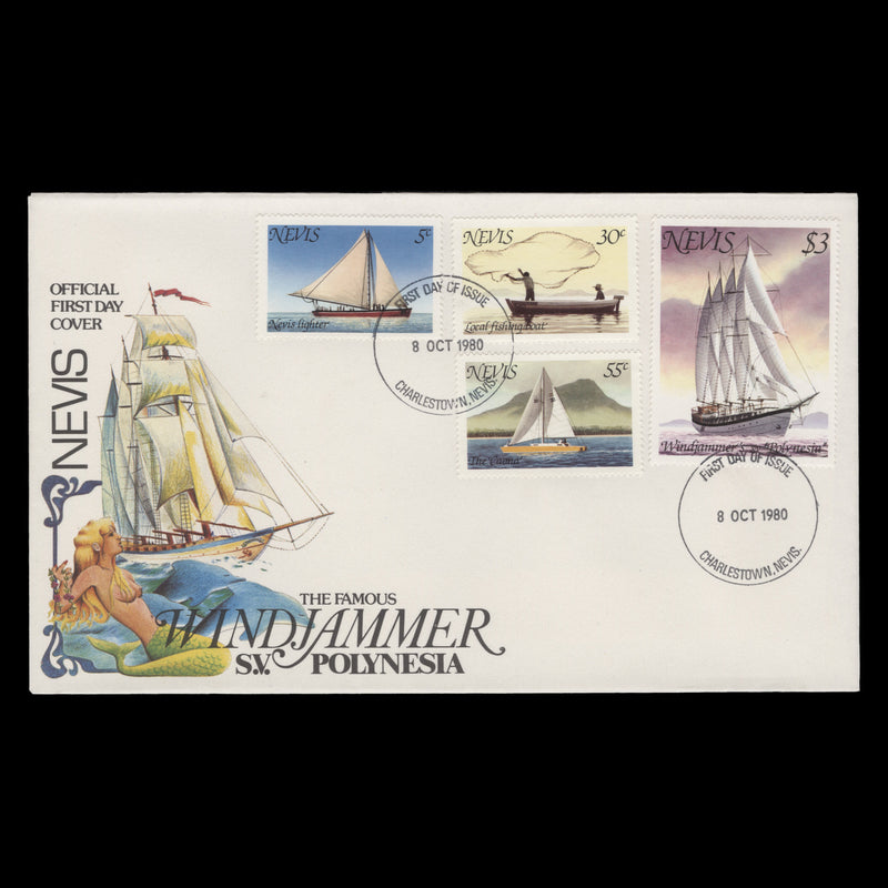 Nevis 1980 Caona artwork signed by Jennifer Toombs
