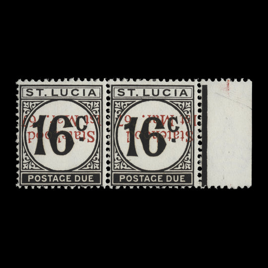 Saint Lucia 1967 (Variety) 16c Postage Due