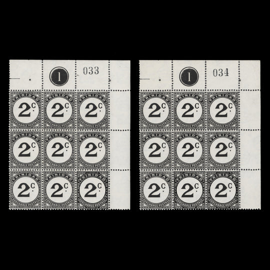 Trinidad 1953 (Variety) 2c Postage Due