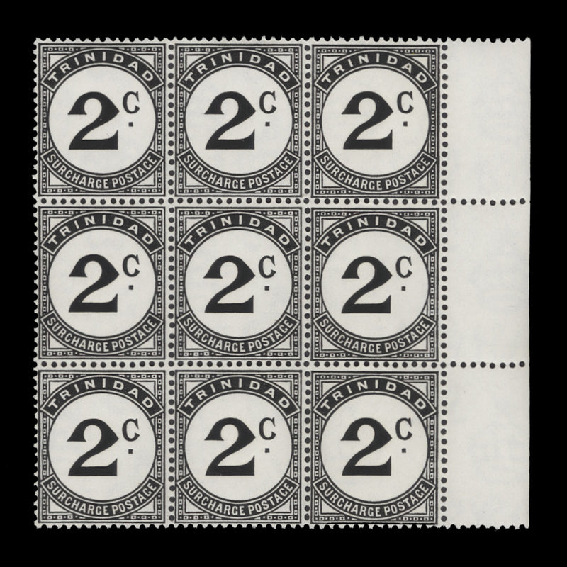 Trinidad 1953 (Variety) 2c Postage Due
