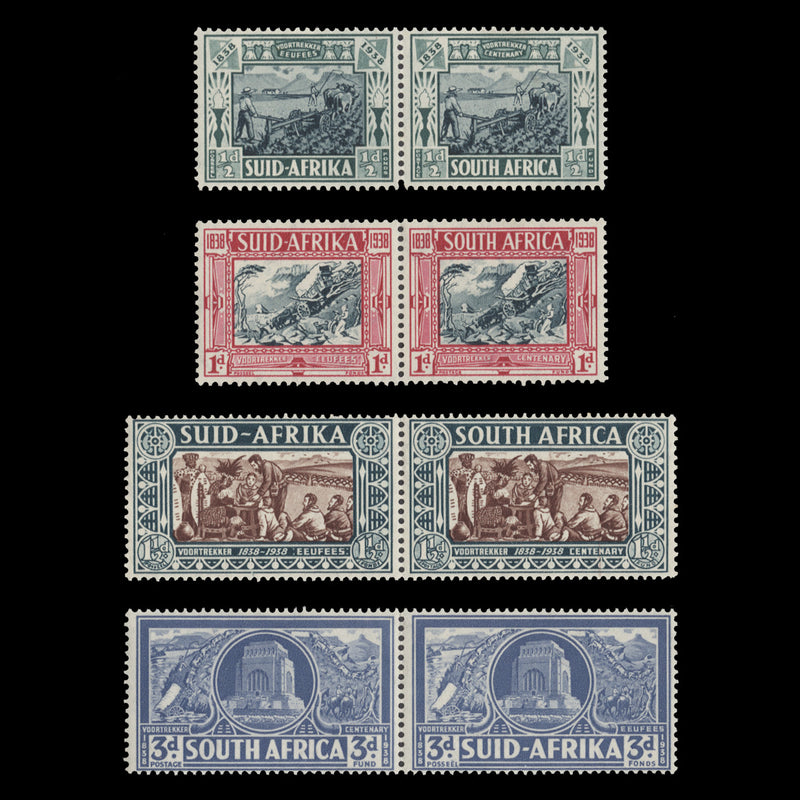 South Africa 1938 (MNH) Voortrekker Centenary pairs