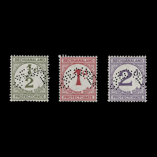 Bechuanaland 1932 (MNH) Postage Dues with SPECIMEN perfin
