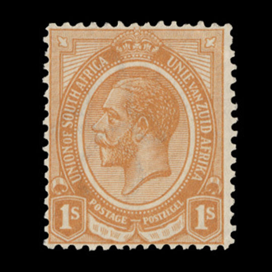 South Africa 1913 (Variety) 1s Orange with inverted watermark