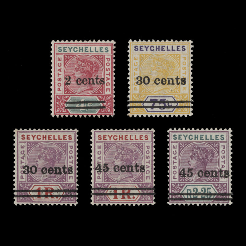 Seychelles 1902 (Unused) Provisionals