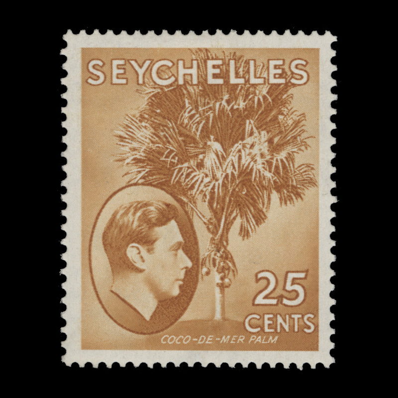 Seychelles 1938 (MLH) 25c Coco-de-Mer Palm