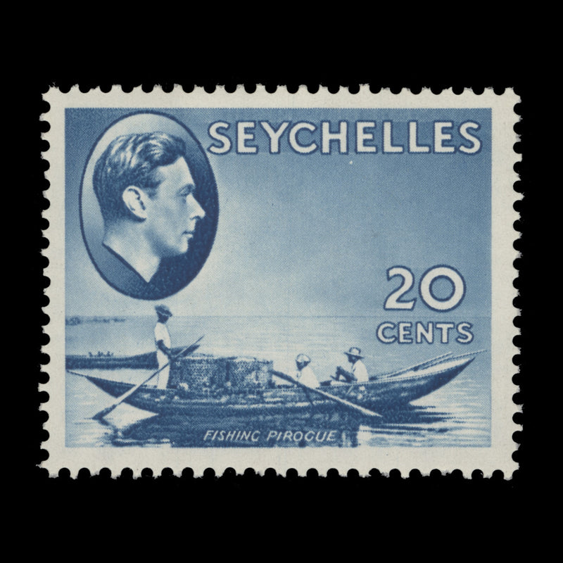 Seychelles 1938 (MLH) 20c Fishing Pirogue