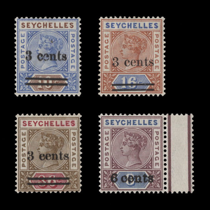 Seychelles 1901 (Unused) Provisionals