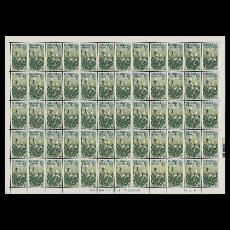 Falkland Islands 1972 (MNH) 2p Dog Orchid sheet
