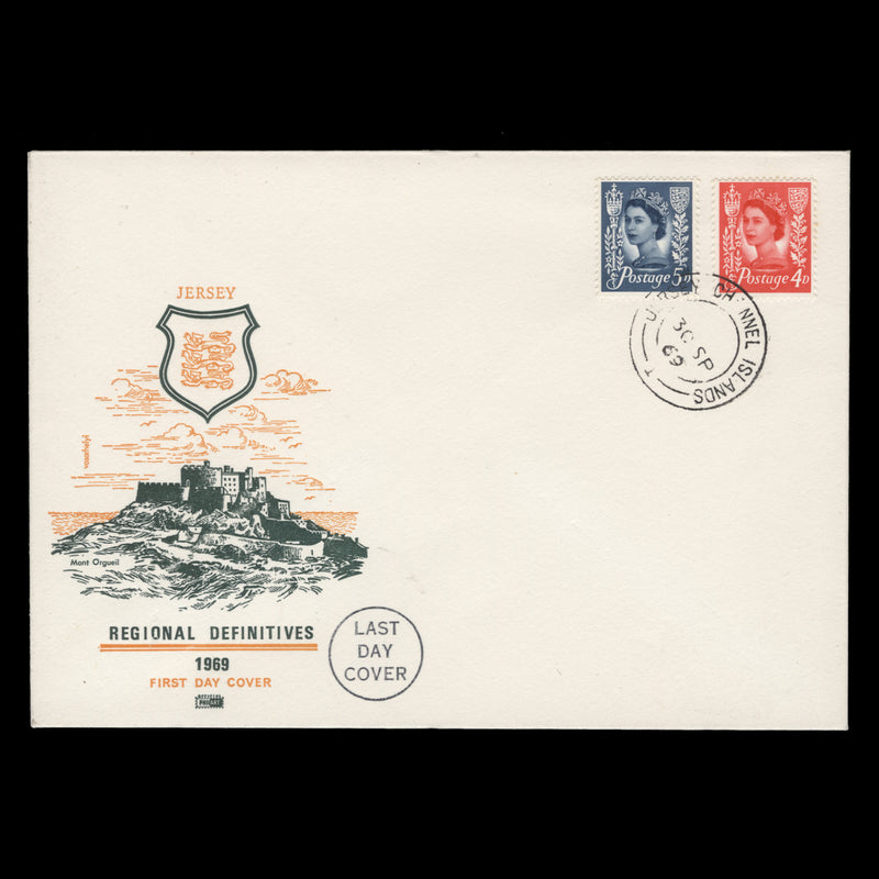 Jersey 1969 (Used) Definitives last day cover