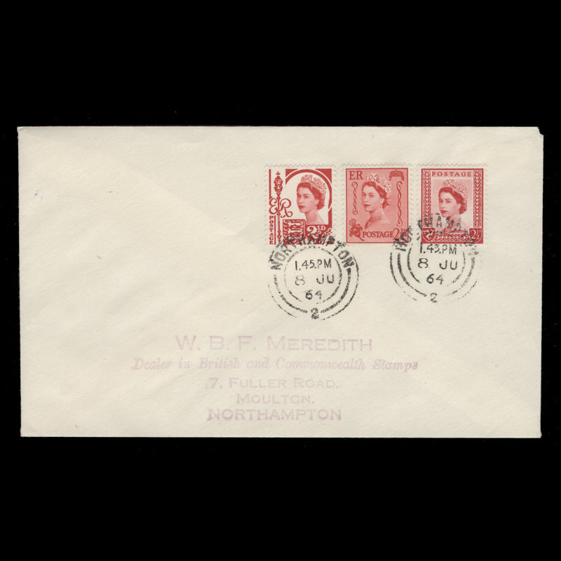 Great Britain 1964 (FDC) 2½d Carmine-Red Regionals